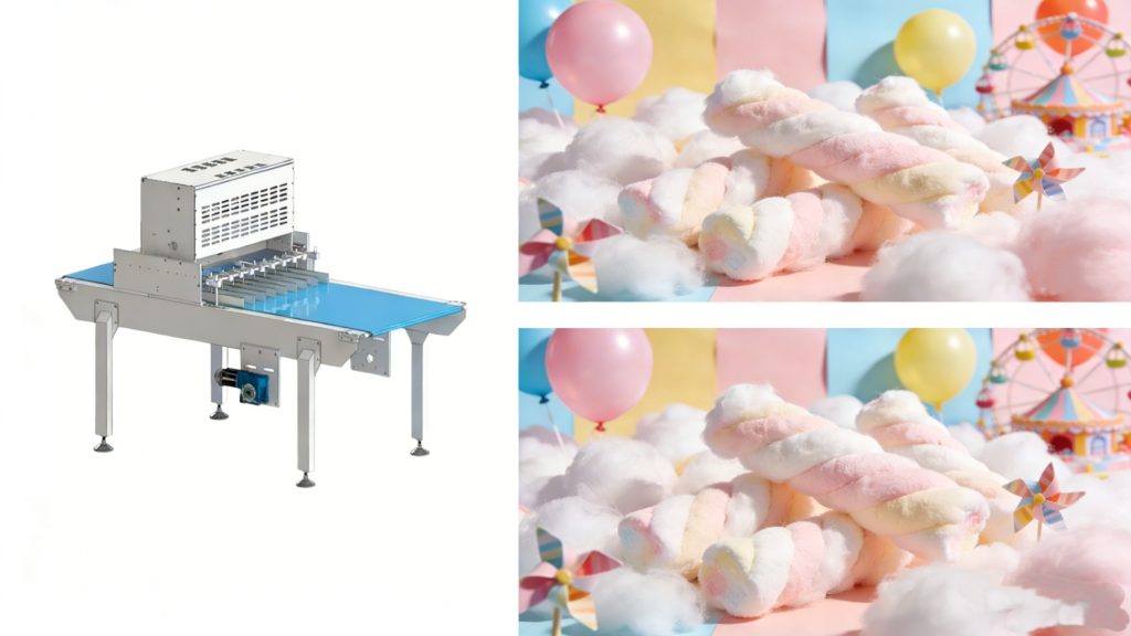 Ultrasonic Marshmallow Schneidmaschinn