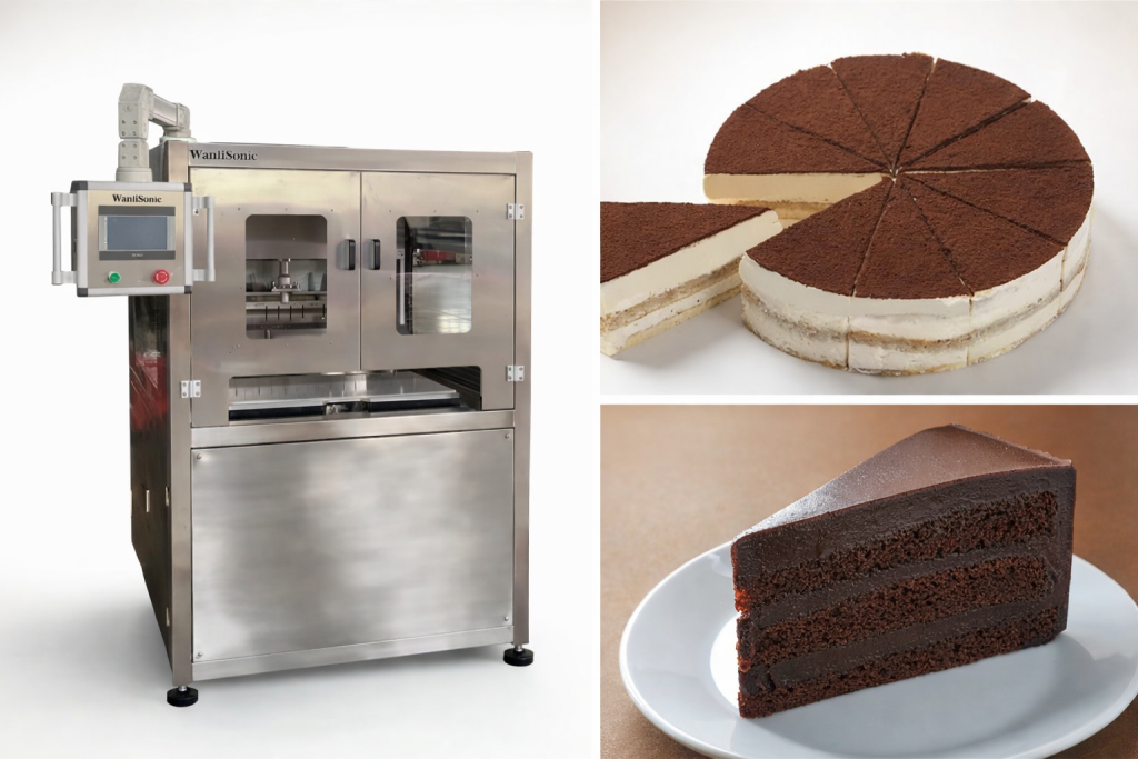 Ultrazvuková vykrajovačka na okrúhle torty Ultrazvuková vykrajovačka na okrúhle torty