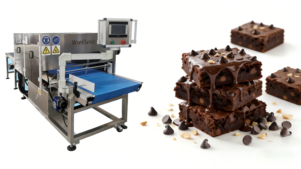 Ultrasonic Brownie ဖြတ်တောက်ခြင်းစက်