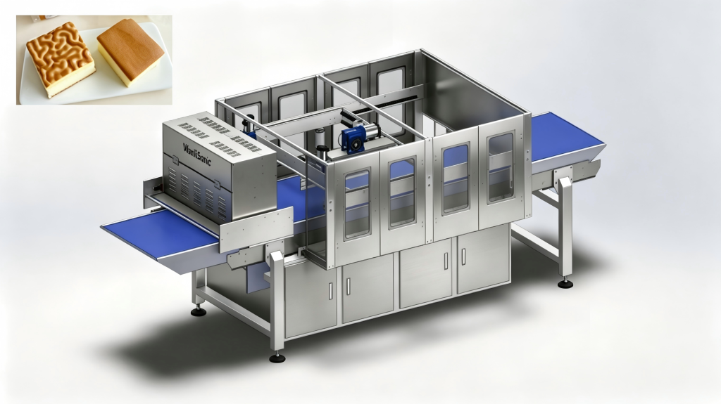 Ultrasonic Cake Cutting Machine e nang le Mosebetsi oa ho Hloekisa Ultrasonic Cake Cutting Machine e nang le Mosebetsi oa ho Hloekisa
