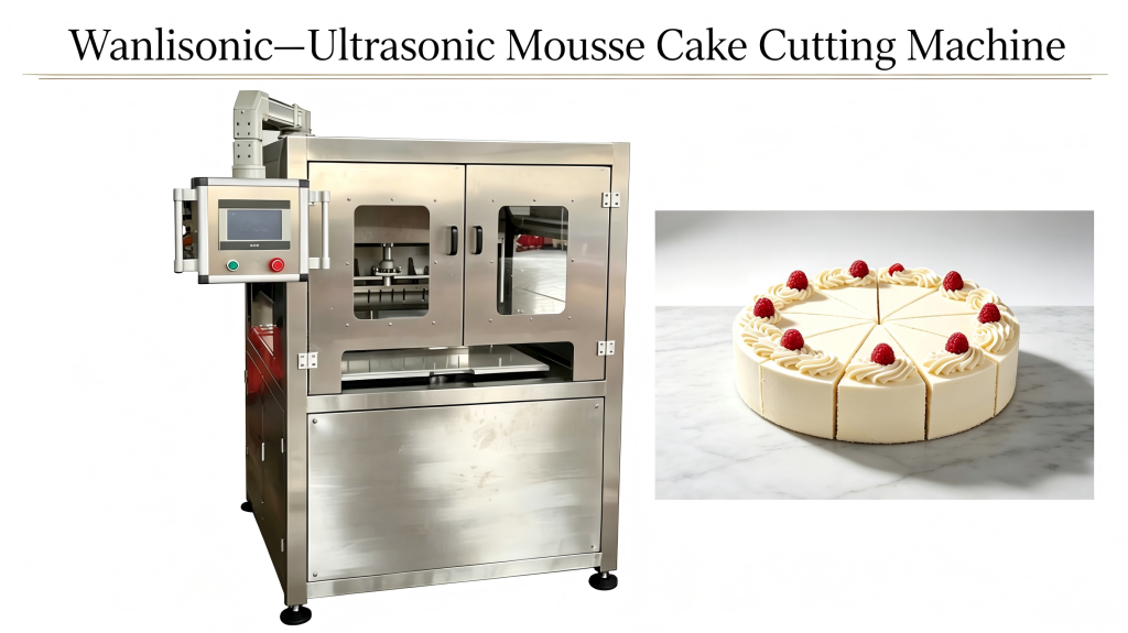 Ultrasonik Mousse Kek kesish mashinasi Ultrasonik Mousse Kek kesish mashinasi